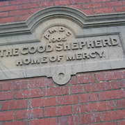 Stone Engraving - Home of Mercy and Good Shepherd Home, Midwood Street